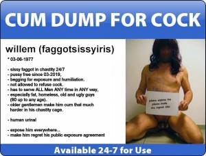 exposed sissy faggot