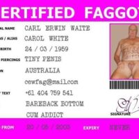 Faggot Identification Card