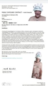 mark kessler PUBLIC EXPOSURE AGREEMENT EF