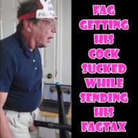 mark kessler GETTING HIS COCK SUCKED WHILE SENDING HIS FAGTAX