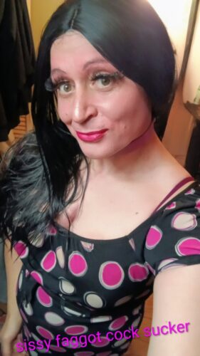 Brainless bimbo born be a cum dumpster 