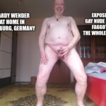 Exposed Gay Naked Public Faggot Hardy Wender from Duisburg, Germany